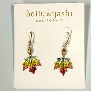 Multicolor Leaf Earrings